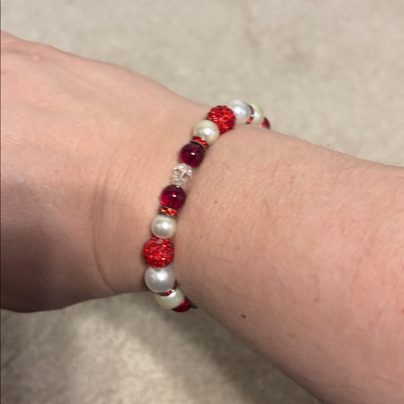 Handmade Beaded Dog Necklace and Matching Owner Bracelet Set - Picture 9 of 9